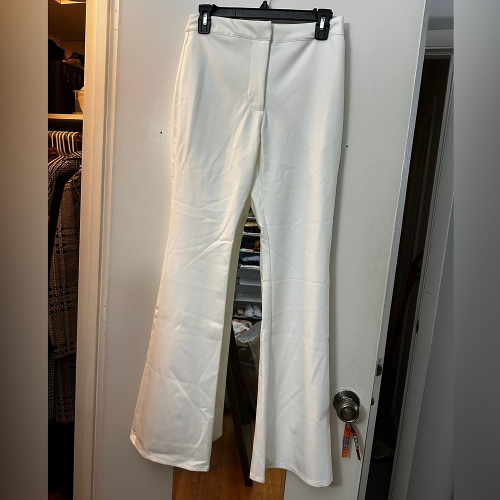 Forever 21 White Flare Pants